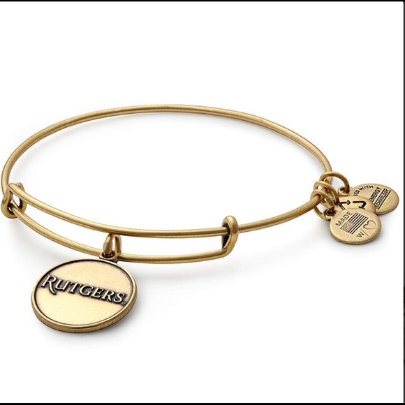 Alex and Ani Rutgers Gold Bangle - Picture 2 of 2